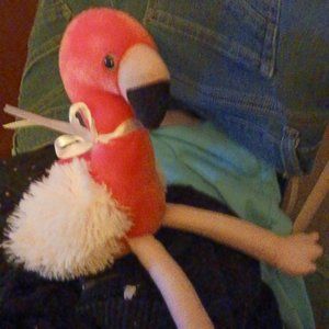 Frankford Pink Flamingo Plush Stuffed Animal, Tropical plush